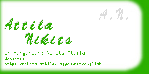 attila nikits business card